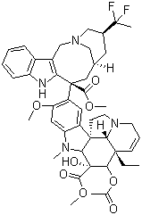 Vinflunine molecular structure (CAS 162652-95-1)