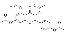 Kaempferol tetraacetate molecular structure (CAS 16274-11-6)