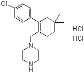 1-[[2-(4-Chlorophenyl)-4,4-dimethyl-1-cyclohexen-1-yl]methyl]piperazine dihydrochloride molecular structure (CAS 1628047-87-9)