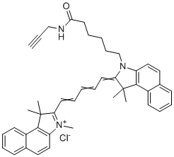 Cy5.5 alkyne molecular structure (CAS 1628790-37-3)