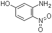 结构式 CAS# 16292-90-3, 3-氨基-4-硝基苯酚