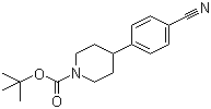 structure of CAS# 162997-33-3, 1-Boc-4-(4'-cyanophenyl)piperidine