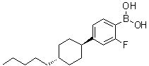 结构式 CAS# 163006-96-0, [2-氟-4-(反式-4-戊基环己基)苯基]硼酸