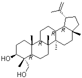 (3beta,4alpha)-Lup-20(29)-ene-3,23-diol molecular structure (CAS 163060-07-9)