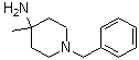 结构式 CAS# 163271-06-5, 1-苄基-4-甲基-4-哌啶胺