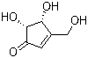 (4R-cis)-4,5-Dihydroxy-3-(hydroxymethyl)-2-cyclopenten-1-one molecular structure (CAS 163317-01-9)