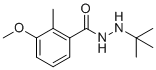 N'-tert-butyl-3-methoxy-2-methylbenzohydrazide molecular structure (CAS 163336-50-3)