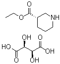 structure of CAS# 163343-71-3, Ethyl (3S)-nipecotate D-tartrate;(3S)-3-Piperidinecarboxylic acid ethyl ester (2S,3S)-2,3-dihydroxybutanedioate