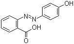 structure of CAS# 1634-82-8, 2-(4-Hydroxyphenylazo)benzoic acid