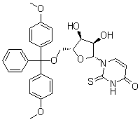 5'-O-[二(4-甲氧基苯基)苯基甲基]-2-硫代尿苷分子结构 (CAS 163496-06-8)