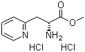 structure of CAS# 163513-22-2, D-3-(2-Pyridyl)alanine methyl ester dihydrochloride;(R)-alpha-Amino-2-Pyridinepropanoic acid methyl ester dihydrochloride; D-3-(2-Pyridyl)alanine methyl ester dihydrochloride