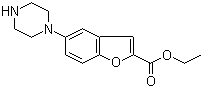 Ethyl 5-(piperazin-1-yl)benzofuran-2-carboxylate molecular structure (CAS 163521-20-8)