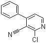 2-氯-4-苯基烟腈分子结构 (CAS 163563-64-2)