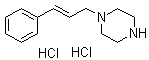 结构式 CAS# 163596-56-3, 盐酸肉桂基哌嗪