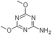 4,6-Dimethoxy-1,3,5-triazin-2-amine molecular structure (CAS 16370-63-1)