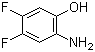 2-氨基-4,5-二氟苯酚分子结构 (CAS 163734-01-8)