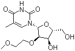 2'-O-(2-Methoxyethyl)-5-methyluridine molecular structure (CAS 163759-49-7)
