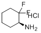 structure of CAS# 1638744-12-3, (1S)-2,2-difluorocyclohexan-1-amine hydrochloride