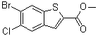 6-Bromo-5-chlorobenzo[b]thiophene-2-carboxylic acid methyl ester molecular structure (CAS 1639296-49-3)