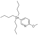 结构式 CAS# 164014-93-1, 2-甲氧基-5-(三丁基锡烷基)吡啶