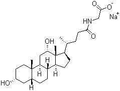 structure of CAS# 16409-34-0, Sodium glycodeoxycholate;Sodium N-[(3alpha,5beta,12alpha)-3,12-dihydroxy-24-oxocholan-24-yl]aminoacetate