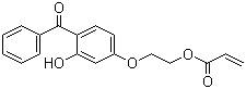 2-丙烯酸 2-(4-苯甲酰-3-羟基苯氧基)乙基酯分子结构 (CAS 16432-81-8)