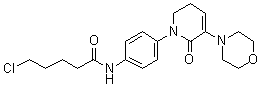5-Chloro-N-[4-[5,6-dihydro-3-(4-morpholinyl)-2-oxo-1(2H)-pyridinyl]phenyl]pentanamide molecular structure (CAS 1643330-62-4)