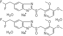 泮托拉唑钠水合物分子结构 (CAS 164579-32-2)