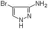 3-氨基-4-溴吡唑分子结构 (CAS 16461-94-2)