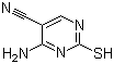 structure of CAS# 16462-26-3, 4-Amino-2-mercaptopyrimidine-5-carbonitrile;4-Amino-2-sulfanyl-5-pyrimidinecarbonitrile