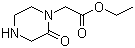Ethyl 2-oxopiperazine-1-acetate molecular structure (CAS 164784-87-6)