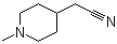 1-Methyl-4-piperidineacetonitrile molecular structure (CAS 164926-88-9)
