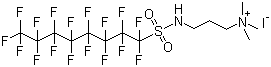 全氟辛基季胺碘化物分子结构 (CAS 1652-63-7)