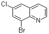 8-Bromo-6-chloroquinoline molecular structure (CAS 16567-11-6)