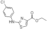 2-[(4-chlorophenyl)amino]-4-thiazolecarboxylic acid ethyl ester molecular structure (CAS 165682-93-9)