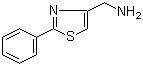 (2-Phenyl-1,3-thiazol-4-yl)methylamine molecular structure (CAS 165736-03-8)