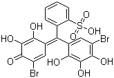 结构式 CAS# 16574-43-9, 溴焦酚红; 溴邻苯三酚红; 二溴邻苯三酚磺酞