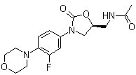 Linezolid molecular structure (CAS 165800-03-3)