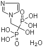 structure of CAS# 165800-06-6, Zoledronic acid hydrate;(1-Hydroxy-2-imidazol-1-yl-1-phosphono-ethyl)phosphonic acid hydrate; (1-Hydroxy-2-imidazol-1-ylethylidene)diphosphonic acid monohydrate