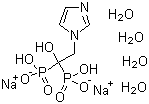 Zoledronate disodium tetrahydrate molecular structure (CAS 165800-07-7)