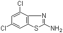 2-Amino-4,6-dichlorobenzothiazole molecular structure (CAS 16582-59-5)