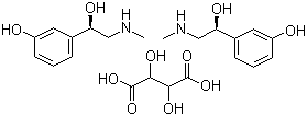 Synephrine tartrate molecular structure (CAS 16589-24-5)