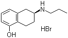 structure of CAS# 165950-84-5, (6S)-(-)-5-Hydroxy-N-propyl-2-aminotetralin hydrobromide;(S)-5,6,7,8-Tetrahydro-6-(propylamino)-1-naphthalenol hydrobromide