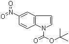 5-Nitroindole-1-carboxylic acid tert-butyl ester molecular structure (CAS 166104-19-4)