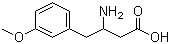 3-Amino-4-(3-methoxyphenyl)butanoic acid molecular structure (CAS 166194-73-6)