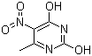 2,4-二羟基-6-甲基-5-硝基嘧啶分子结构 (CAS 16632-21-6)