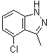structure of CAS# 16640-87-2, 4-Chloro-3-methyl-1H-indazole
