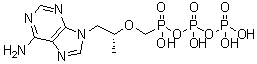 替诺福韦二磷酸酯分子结构 (CAS 166403-66-3)