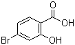structure of CAS# 1666-28-0, 4-Bromo-2-hydroxybenzoic acid;4-Bromosalicylic acid