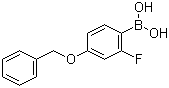 结构式 CAS# 166744-78-1, 4-苄氧基-2-氟苯硼酸